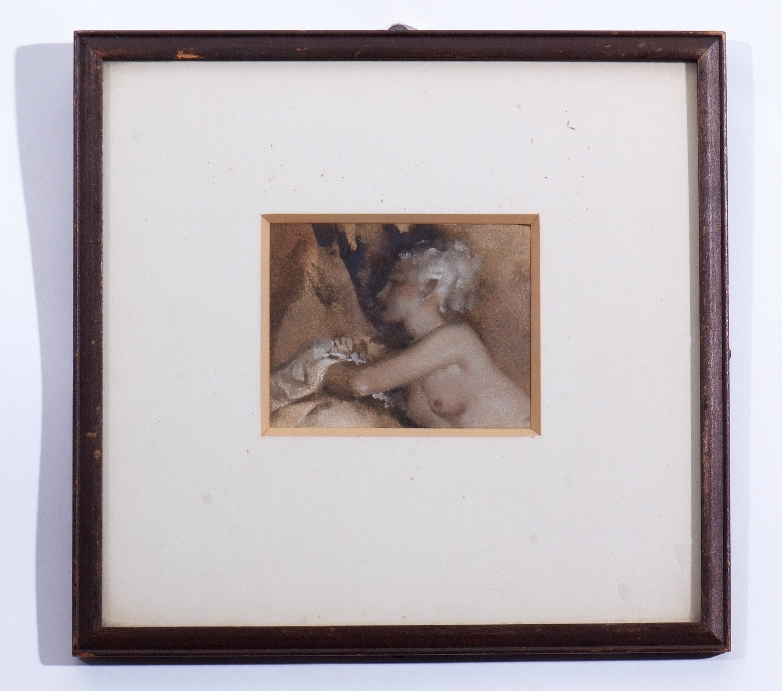 AR Sir William Russell Flint, RA, PRWS (1880-1969) Female nude, watercolour, 8 x 10cm - Image 2 of 2
