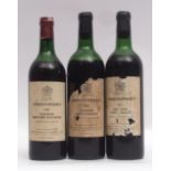 Chateau Gros Caillou 1966, 1 bottle, and Chateau Bernard Raymond 1966, 2 bottles (all bottled by