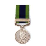 India General Service medal, George V, Royal Mint with single clasp Mohmand 1933 impressed to