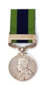 India General Service medal, George V, Royal Mint with single clasp Mohmand 1933 impressed to