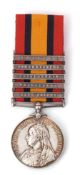 Queen's South Africa medal (3rd type) with five clasps, Cape Colony, Paardeberg, Driefontein,