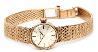 Third quarter of 20th century ladies 9ct gold dress watch, Omega cal 484, 23115811, the 17-jewel