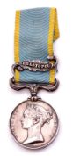 Victorian Crimea Medal, 1854, with single detached Sevastopol clasp, impressed to Corpl Josh