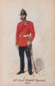 Richard Simkin, (1840-1926), "Ninth East, Norfolk Regiment 1868 - Soldier", watercolour, signed