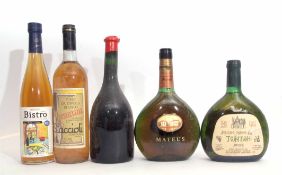 Mateus Rose, Bistro Mercian, Rustichello, Eastern European liqueur or similar dated 1983, 1 bottle