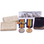 WWI pair comprising British War Medal and Victory Medal to 2 Lieut G M Phillipson, both in their