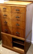 Art Deco period sycamore veneered bedroom suite by Webber Furniture comprising dressing table with