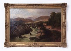 Arthur Brandish Holte, RCA (19th/20th century), "Pont-y-Pant, Lledr Valley", oil on canvas, signed