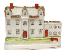Staffordshire house model, probably of Stanfield Hall, associated with the murder of the owner
