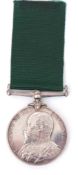 Volunteer Long Service medal, Edward VII, impressed to 765 Cpl J Murray, 6/VB Gordon Hdrs