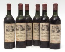 Chateau Beauregard Pomerol 1962, 6 bottles