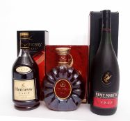 Remy Martin XO Special, 70cl, 1 bottle, boxed, Hennessey VSOP Privilege Cognac, 1 ltr, 1 bottle,