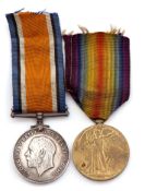 WWI pair comprising British War Medal and Victory Medal, impressed to 98282 Pte 1 E P Bunn RAF