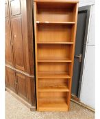 PINE FRAMED FLOOR STANDING BOOKCASE