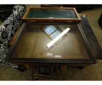 TWO TABLE TOP DISPLAY CABINETS
