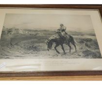 OAK FRAMED PRINT THE REMEMBRANCE OF AN ARMY