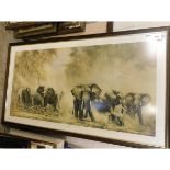 FRAMED DAVID SHEPHERD PRINT OF ELEPHANTS