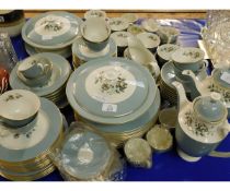 ROYAL DOULTON ROSE ELEGANS DINNER/TEA WARES TO INCLUDE TUREENS, SIDE PLATES, COFFEE POTS ETC