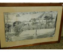 OAK FRAMED PRINT OF ALL SAINTS CONVENT, COLNEY CHAPEL, ST ALBANS