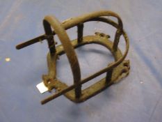 Metal harness hanger