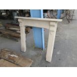 Wooden painted fire surround