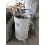 Shand Mason and company fire bucket with stirrup pump