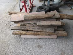 Pallet containing a quantity of assorted timbers including beams floorboards etc as removed from