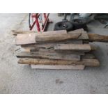 Pallet containing a quantity of assorted timbers including beams floorboards etc as removed from