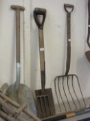 Vintage fork and spade
