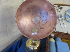 Brass and Copper Table Lamp