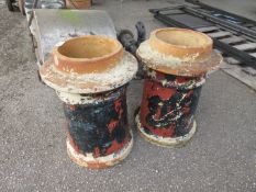 Pair of chimney pots