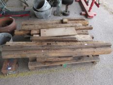 Pallet containing good quantity of reclaimed timbers as removed from strangers Hall and environs