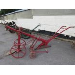 An unusual Norfolk gallows plough, locally made by Ling Brothers of Saxthorpe