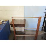 Wooden folding clothes horse