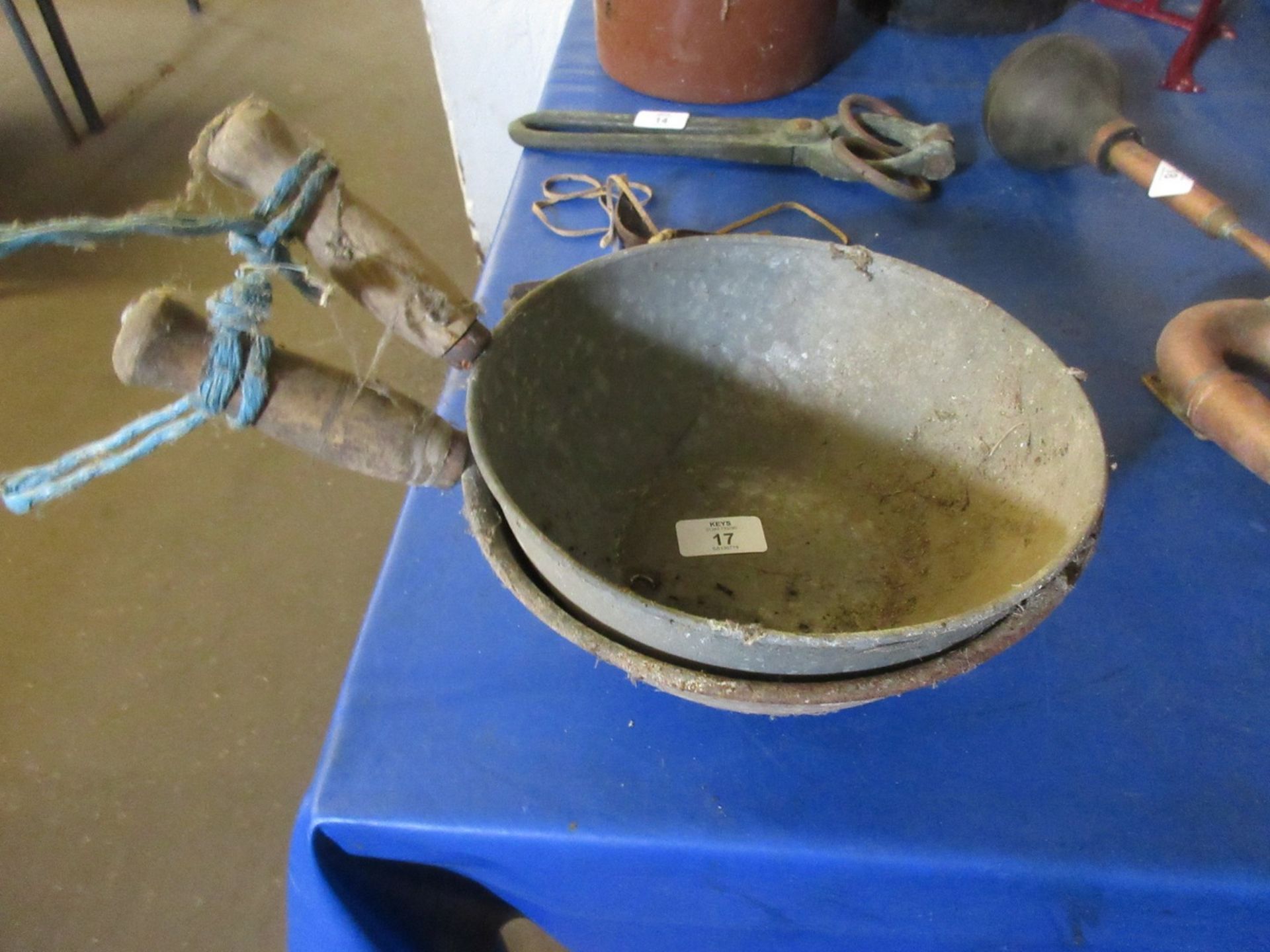 Two hand cups or feed measures