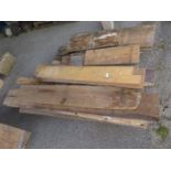 Pallet containing quantity of reclaim timber ideal for internal decorative use including floorboards