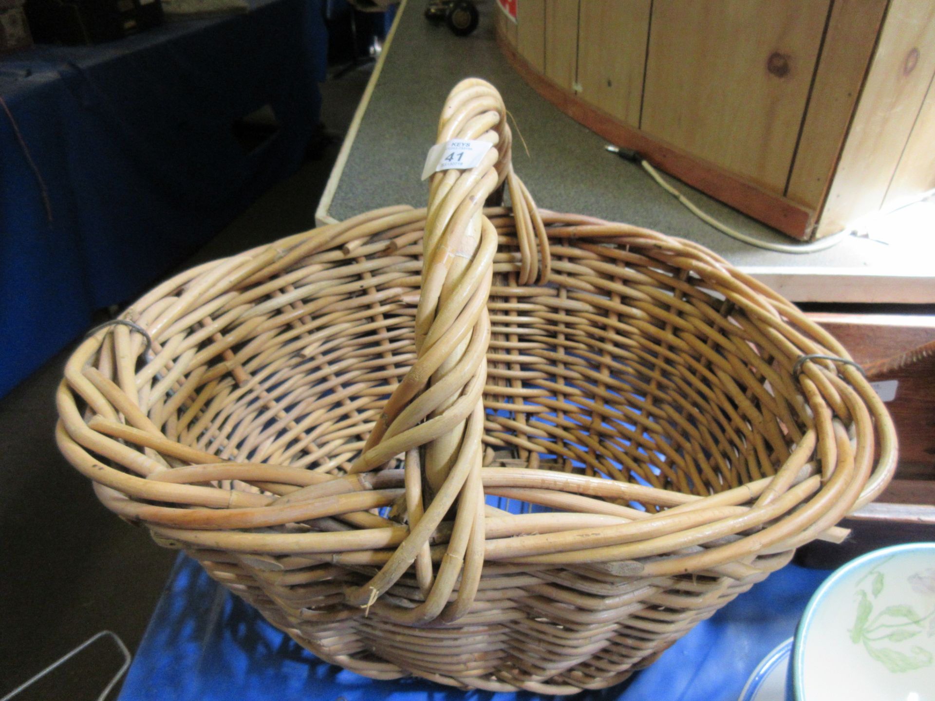 Wicker vegetable basket
