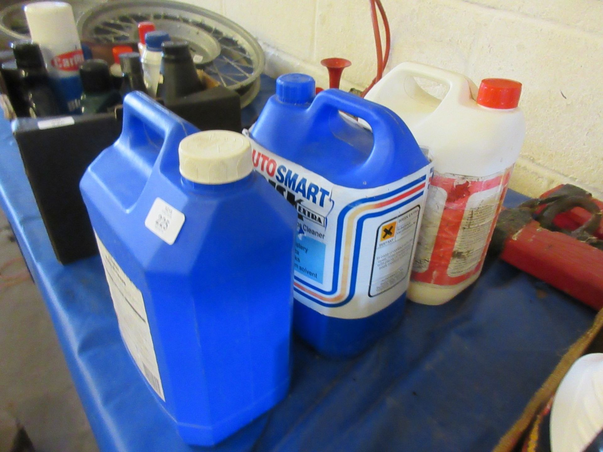 Part 5 L bottle of holt antifreezeTogether with upholstery cleaner and hard surface detergent