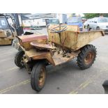 Vintage one ton Dumper, advised by vendor that it starts first time but requires attention to clutch