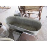 Large galvanised bath