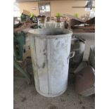 Large metal bin