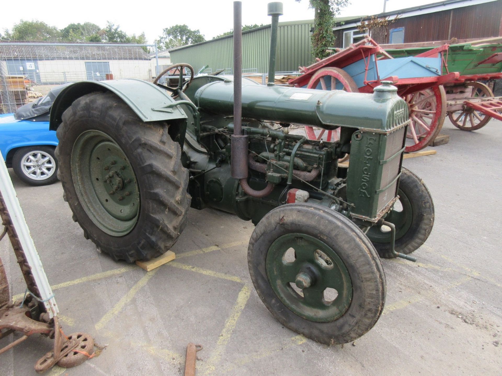 Fordson standard vintage tractor, together with various accessories spanners etc. A nice looking - Image 3 of 9