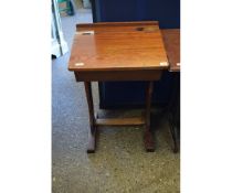 PINE FRAMED LIFT UP TOP SINGLE SCHOOL DESK