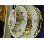 QUANTITY OF ROYAL CROWN DERBY POSIES PLATES, TOGETHER WITH FURTHER ROYAL CROWN DERBY SIDE DISHES