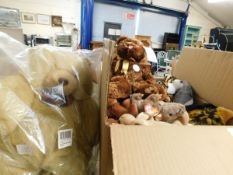 BOX CONTAINING OF SOFT TOYS, TY TOYS ETC