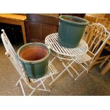 19TH CENTURY MAHOGANY SMALL PROPORTIONED ARMCHAIR WITH SPLAT BACK AND TAPERING SQUARE LEGS WITH