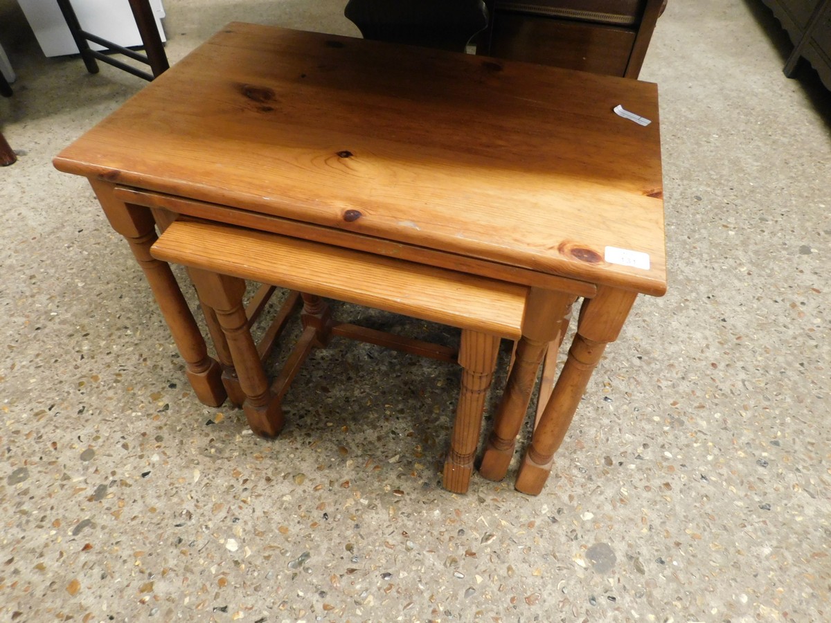 PINE NEST OF THREE TABLES