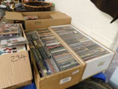 FOUR BOXES OF MIXED CD SINGLES
