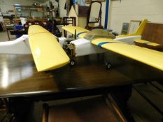 TWO PETROL DRIVEN SCRATCH BUILT REMOTE CONTROL AEROPLANES