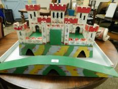 PAINTED MODEL OF A FORT